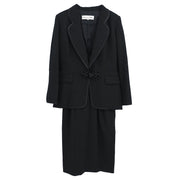 Christian Dior Setup Suit Jacket Skirt Black #11