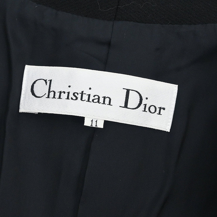 Christian Dior Setup Suit Jacket Skirt Black #11