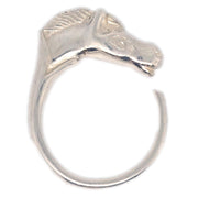 Hermes Horse Ring Silver #51 #11