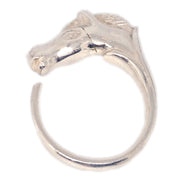 Hermes Horse Ring Silver #51 #11