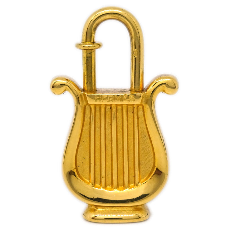 Hermes Harp 1996 Cadena Padlock Gold Small Good