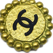 Chanel 1995 Button Earrings Clip-On Gold 95P