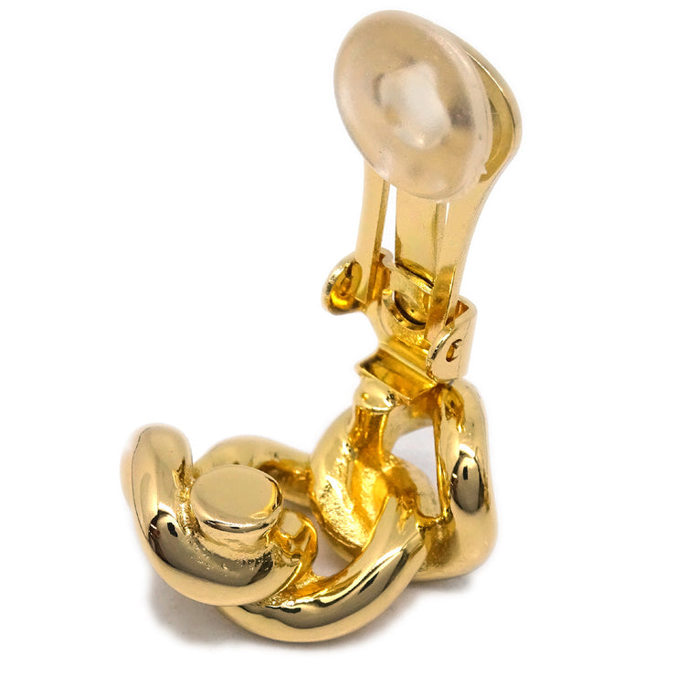 Christian Dior Earrings Clip-On Gold