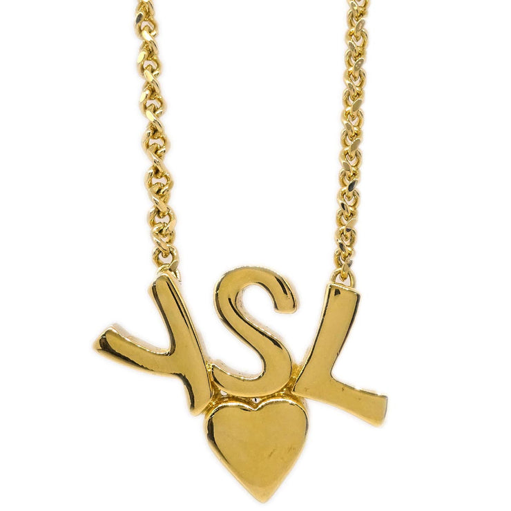 Yves Saint Laurent Gold Chain Pendant Necklace