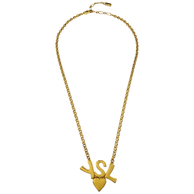 Yves Saint Laurent Gold Chain Pendant Necklace