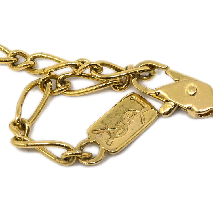 Yves Saint Laurent Gold Chain Pendant Necklace