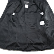 Chanel 2007 Sleeveless Zip Up Jacket Black #36