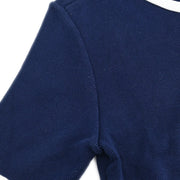 Chanel Short Sleeve Cardigan Navy