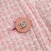 Chanel 1996 Collarless Coat Pink #34