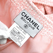 Chanel 1996 Collarless Coat Pink #34