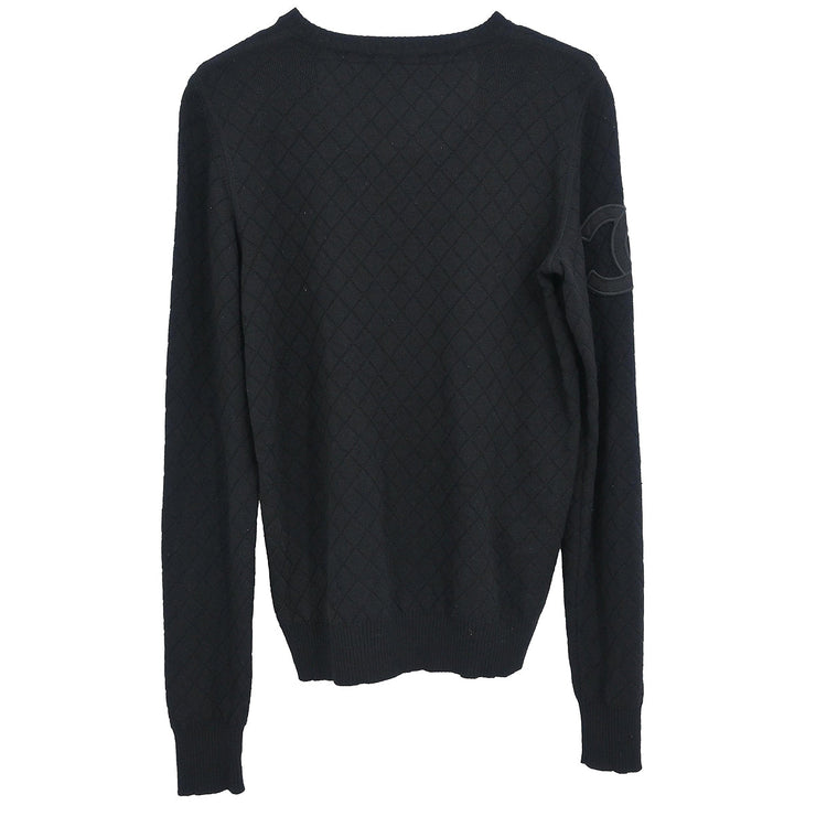 Chanel 2005 Cambon Ligne Sweater Black #38