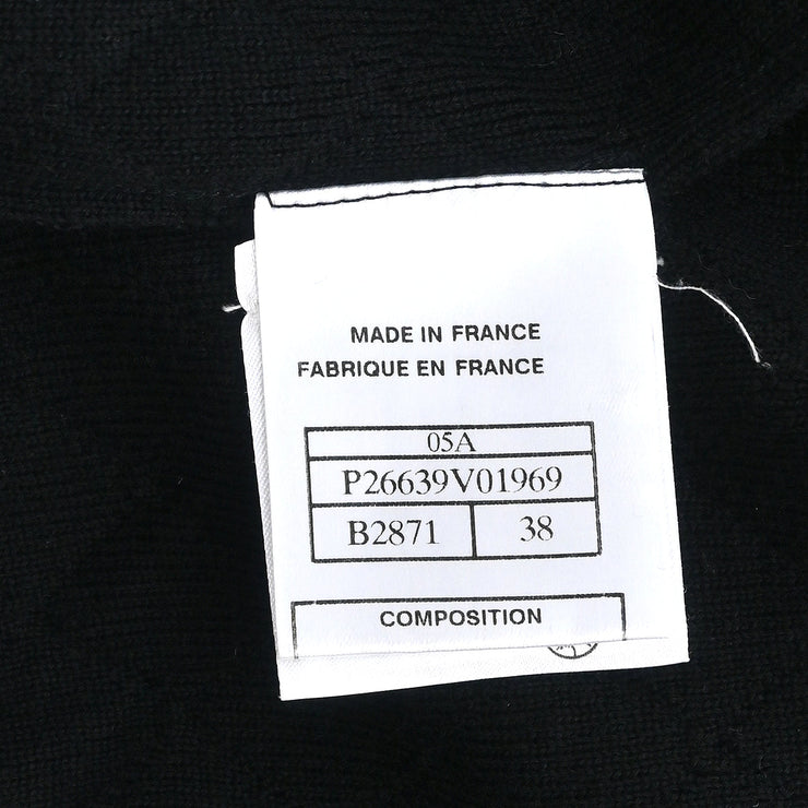 Chanel 2005 Cambon Ligne Sweater Black #38