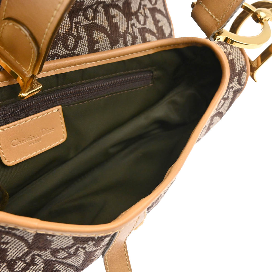 Christian Dior 2002 Brown Trotter Saddle Handbag – AMORE