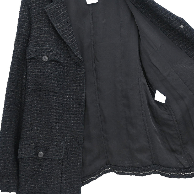 Chanel 2006 Single Breasted Jacket Black #46