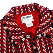 Chanel 2004 Single Breasted Jacket Red #38