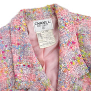 Chanel Double Breasted Jacket Pink P193 #38