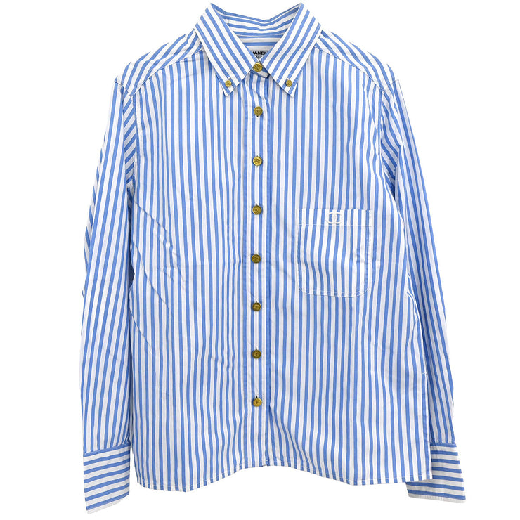 Chanel Shirt Blouse Blue