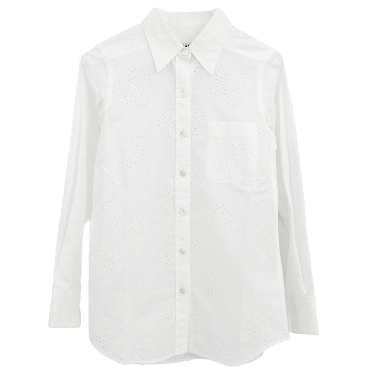 Chanel 2008 Shirt Blouse White #34