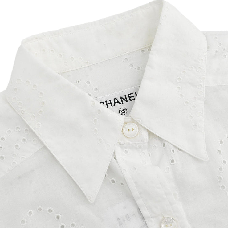 Chanel 2008 Shirt Blouse White #34