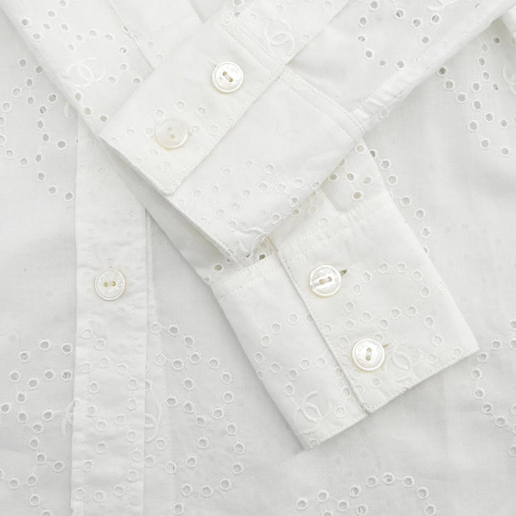 Chanel 2008 Shirt Blouse White #34