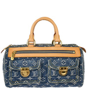 Louis Vuitton 2005 Blue Monogram Denim Neo Speedy Handbag M95019