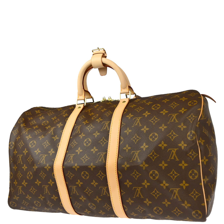 Louis Vuitton 1997 Monogram Keepall 50 Duffle Travel Handbag M41426