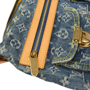 Louis Vuitton 2006 Blue Monogram Denim Baggy PM Shoulder Bag M95049