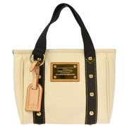 Louis Vuitton 2005 White Antigua Cabas PM Tote Bag M40039