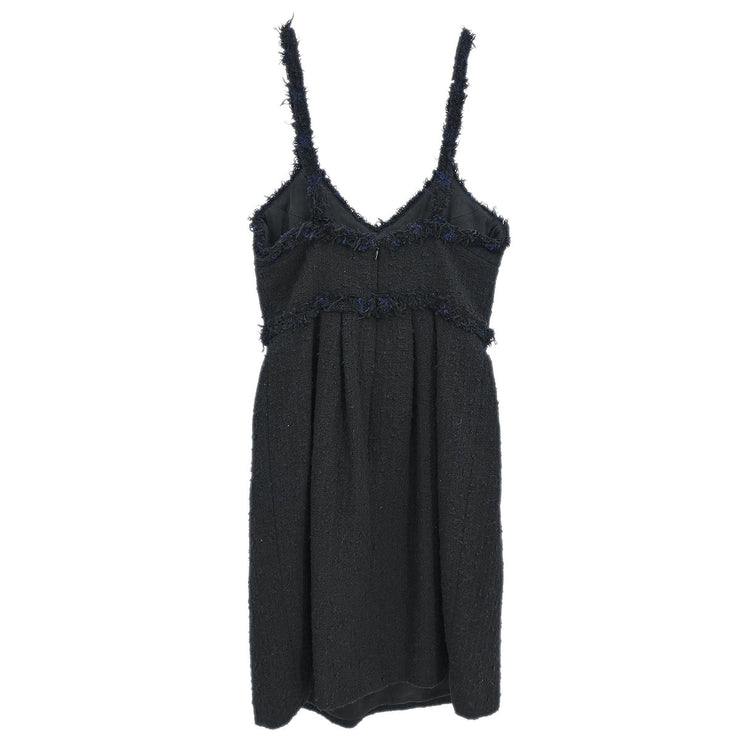 Chanel 2007 Sleeveless Dress Black #38