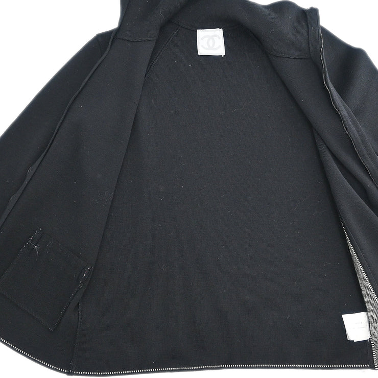 Chanel 2003 Zip Up Jacket Black #42