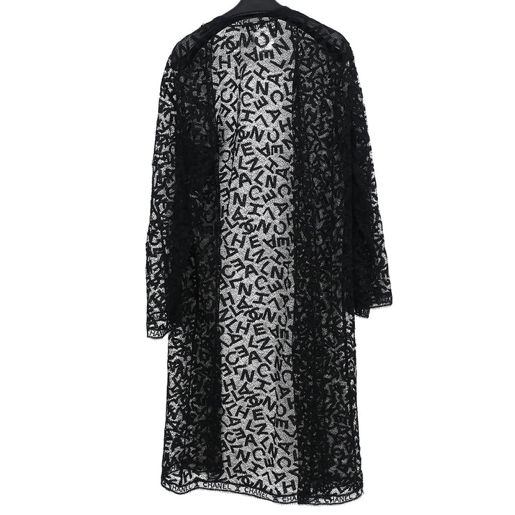 Chanel 1998 Lace Cardigan Black #38