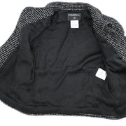 Chanel 2003 Setup Suit Jacket Skirt Black #38