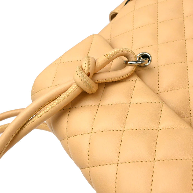 Chanel 2004-2005 Beige Calfskin Cambon Ligne Handbag