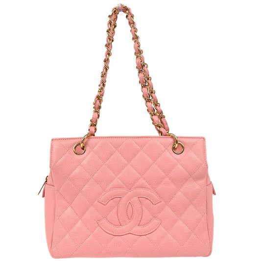 Chanel 2004-2005 Pink Caviar Petite Timeless Tote PTT Chain Handbag