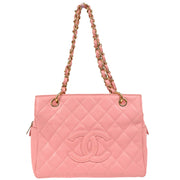 Chanel 2004-2005 Pink Caviar Petite Timeless Tote PTT Chain Handbag