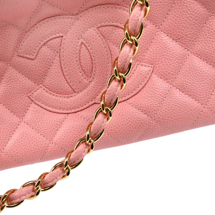 Chanel 2004-2005 Pink Caviar Petite Timeless Tote PTT Chain Handbag