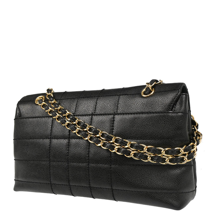 Chanel 2001-2003 Black Caviar Shoulder Bag