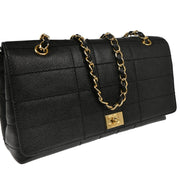 Chanel 2001-2003 Black Caviar Shoulder Bag