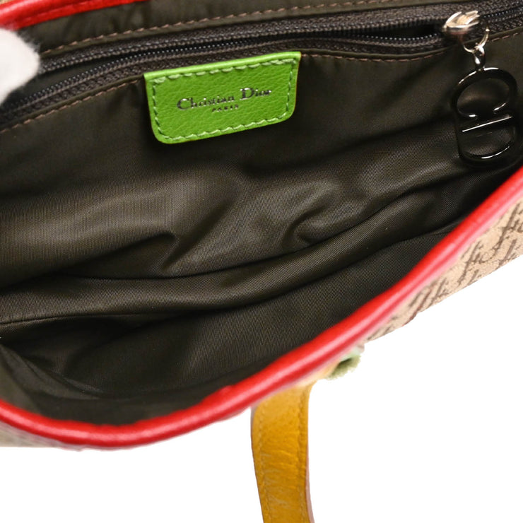 Christian Dior 2004 Rasta Trotter Saddle Handbag