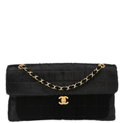 Chanel 2000-2001 Black Pony Hair Choco Bar Shoulder Bag