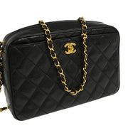 Chanel 1994-1996 Black Caviar Shoulder Bag