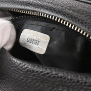 Chanel 1991-1994 Black Caviar Bias Stitch Camera Bag Mini