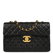 Chanel 1994-1996 Black Lambskin Shoulder Bag