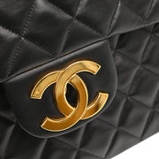 Chanel 1994-1996 Black Lambskin Shoulder Bag