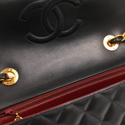 Chanel 1994-1996 Black Lambskin Shoulder Bag