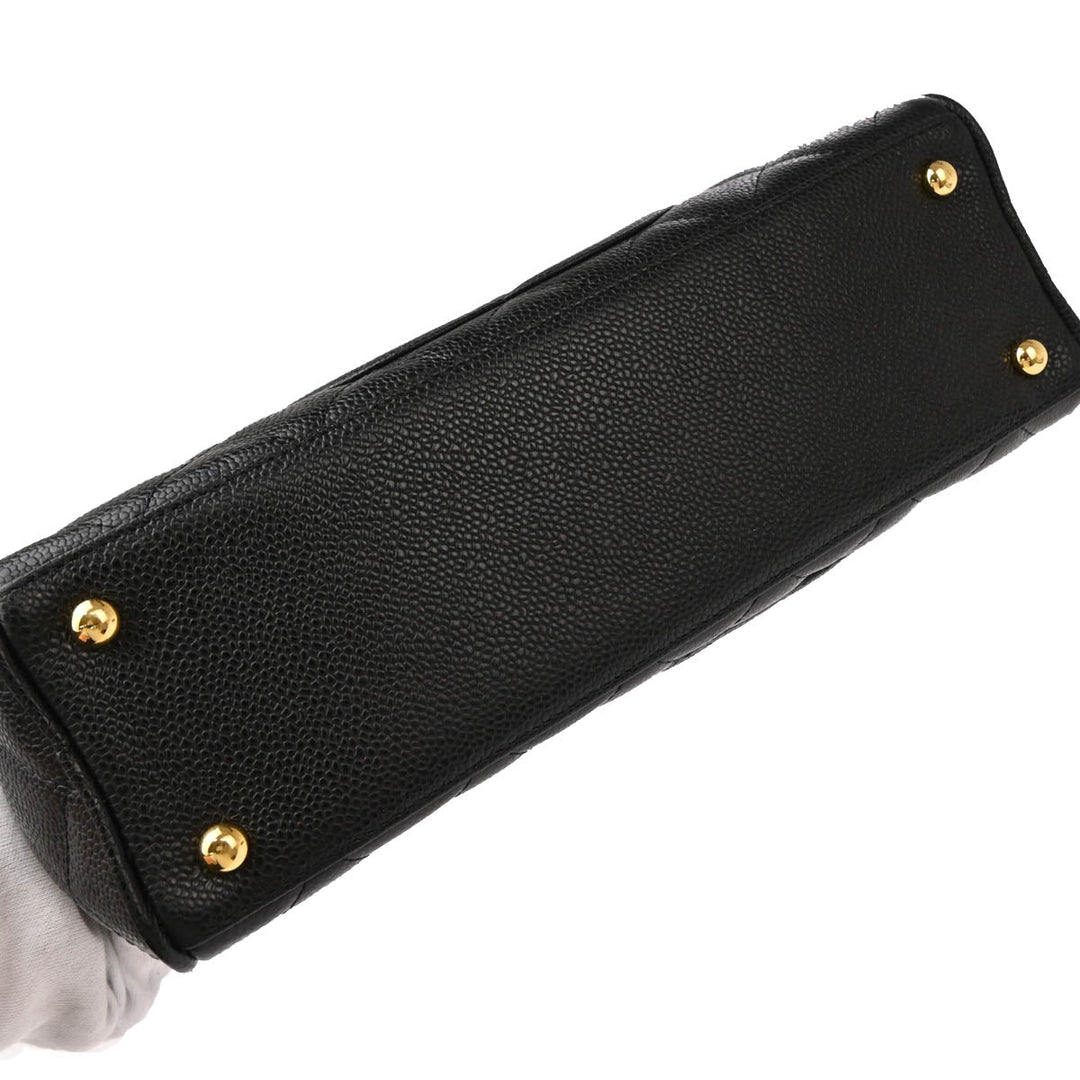 Chanel 2003-2004 Black Caviar Bowling Bag 27 – AMORE Vintage