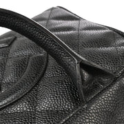 Chanel 2003-2004 Black Caviar Bowling Bag 27