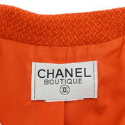 Chanel Single Breasted Jacket Orange