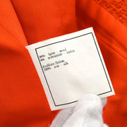 Chanel Single Breasted Jacket Orange