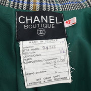 Chanel Single Breasted Jacket Gray 17 #40